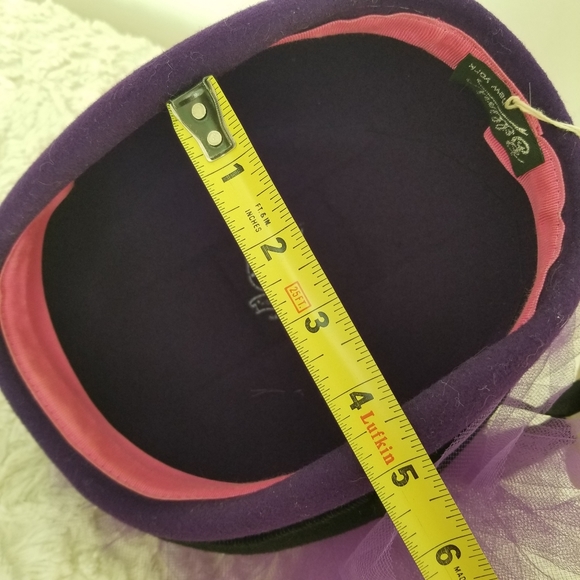 NWT Bollman Hat Co. Purple Doeskin Wool Felt Hat - Picture 15 of 16
